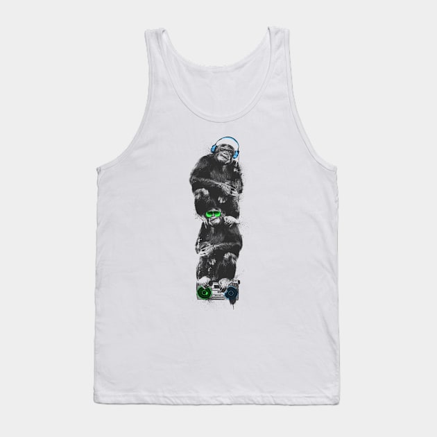 Monkey Music Tank Top by Buy Custom Things